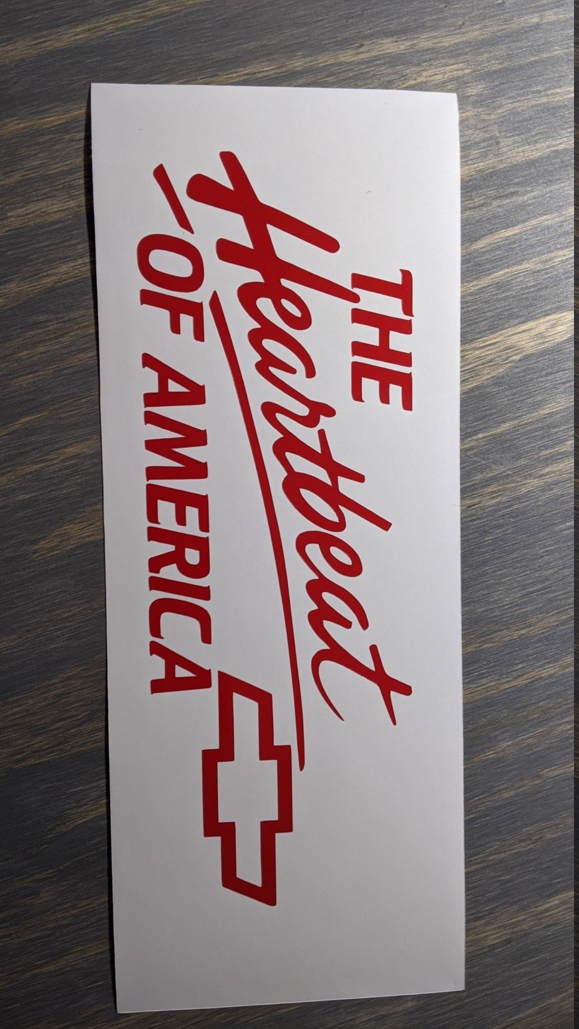 Heartbeat Of America Vinyl Decal, Chevy Truck, Car Window Sticker - Image 2