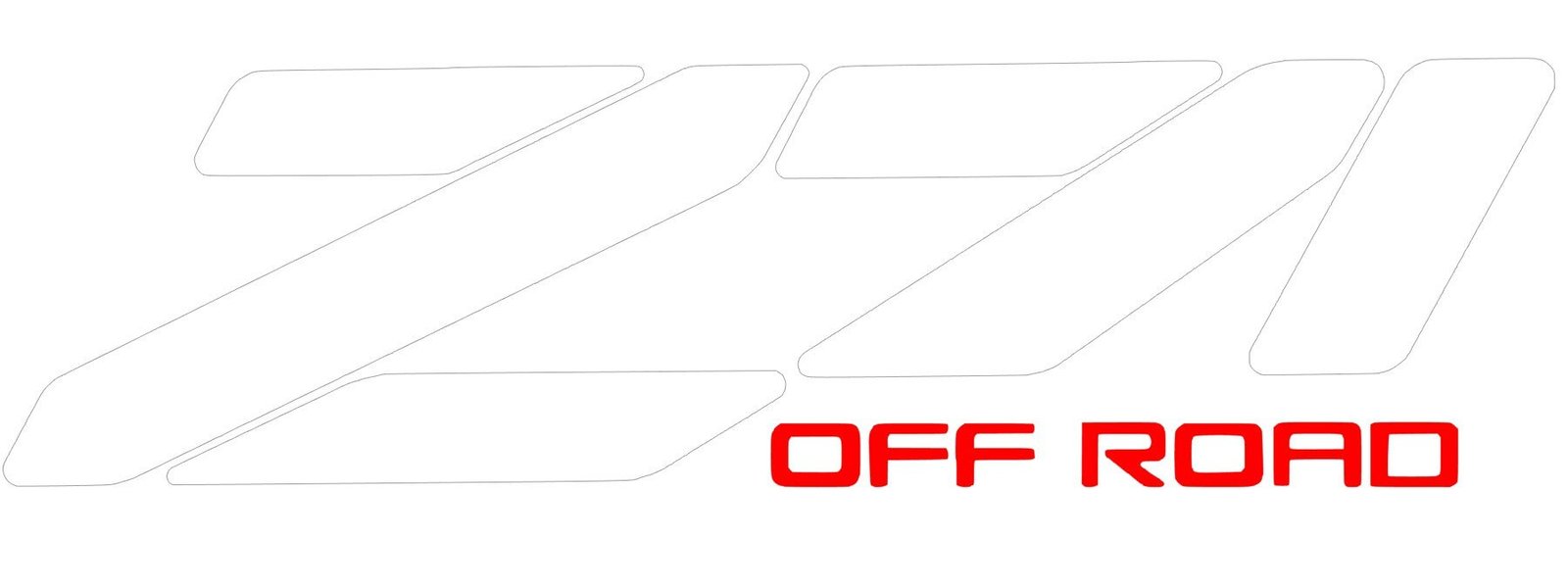 SET Of 2 - 90s Z71 Chevy 4x4 Silverado GMC Tahoe 1500 Sticker Vinyl Decal Truck Fast shipping 12or 15 Inch - Image 4