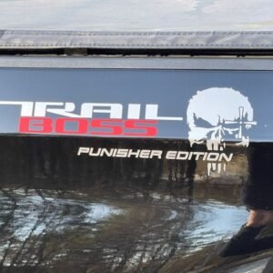 SET Of 2 Trail Boss Punisher Edition Vinyl Chevy Decals 4X4 off road truck Silverado Chevrolet