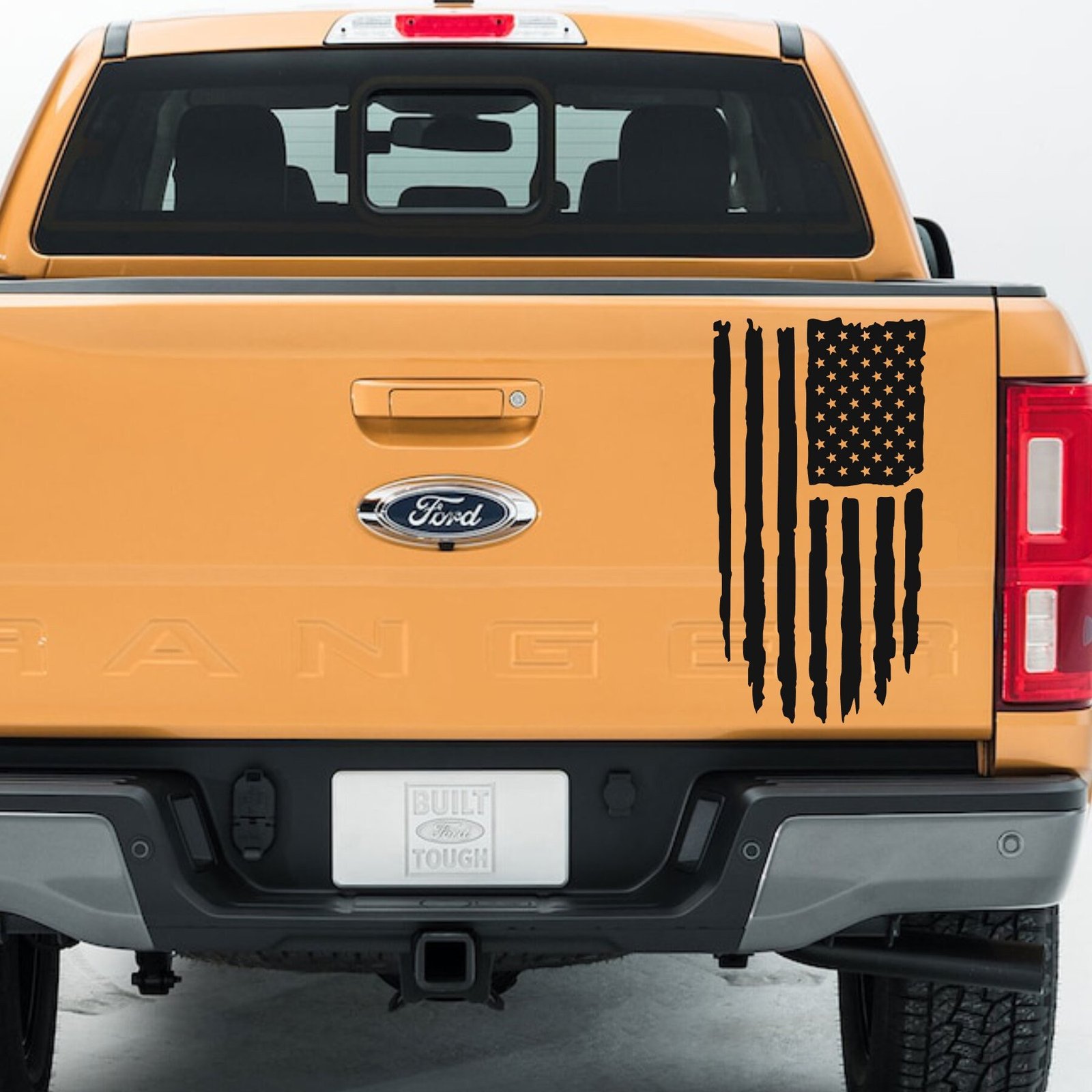 Distressed American Flag Universal Tailgate Decal, 10x19 In, USA, Dodge, Silverado ,Ford ,Tacoma, Ram, Chevy, GMC,F150,F250 - Image 2