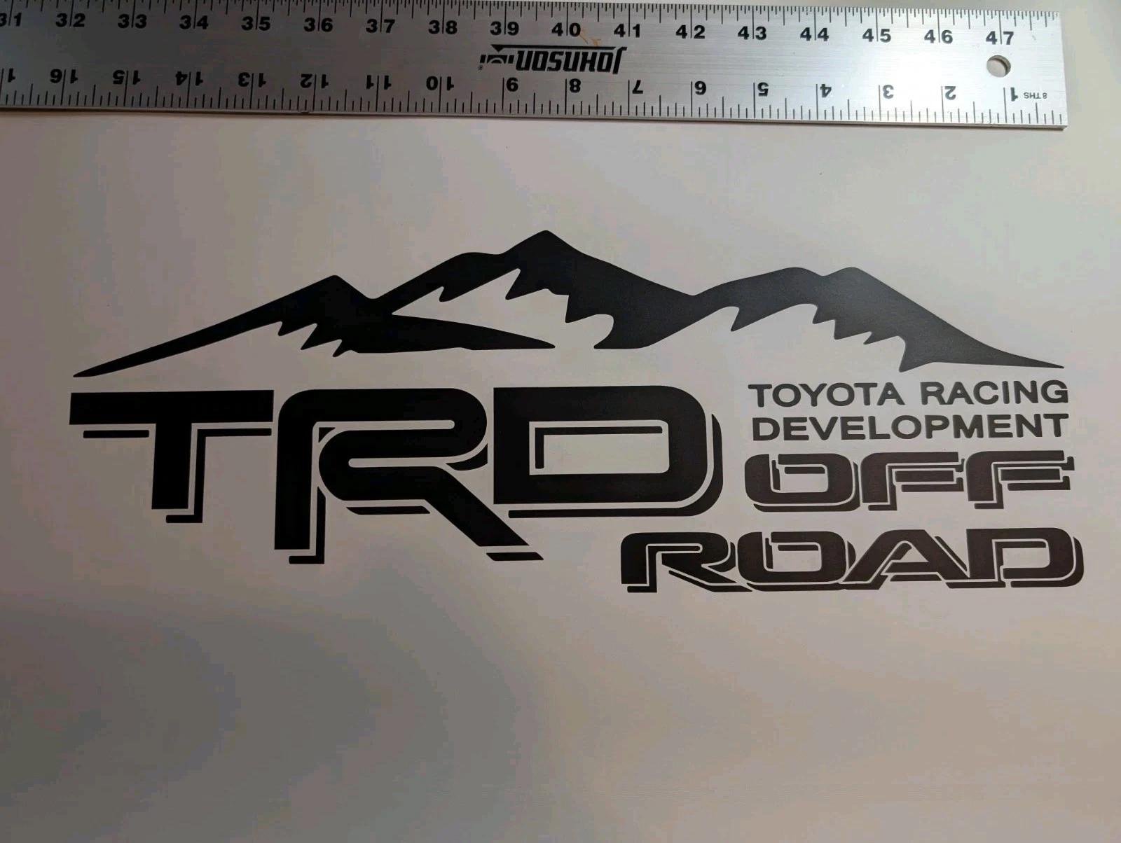 TRD Off Road Mountain Vinyl Decal 2 Pack,Toyota ,Tundra, Tacoma ,Truck, bedside, Sticker Easy Install Peel and Stick Die Cut NEW as Ordered - Image 2
