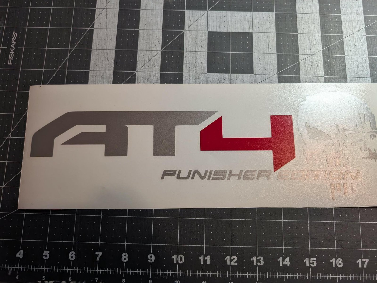 SET Of 2 AT4 Punisher Edition Vinyl Chevy Decals 4X4 off road truck Sierra GM GMC - Image 5
