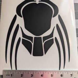 PREDATOR Mask Decal, Sticker ,Choose Color ,Choose Size, Fast Shipping ,Easy Install, Die Cut NEW as Ordered