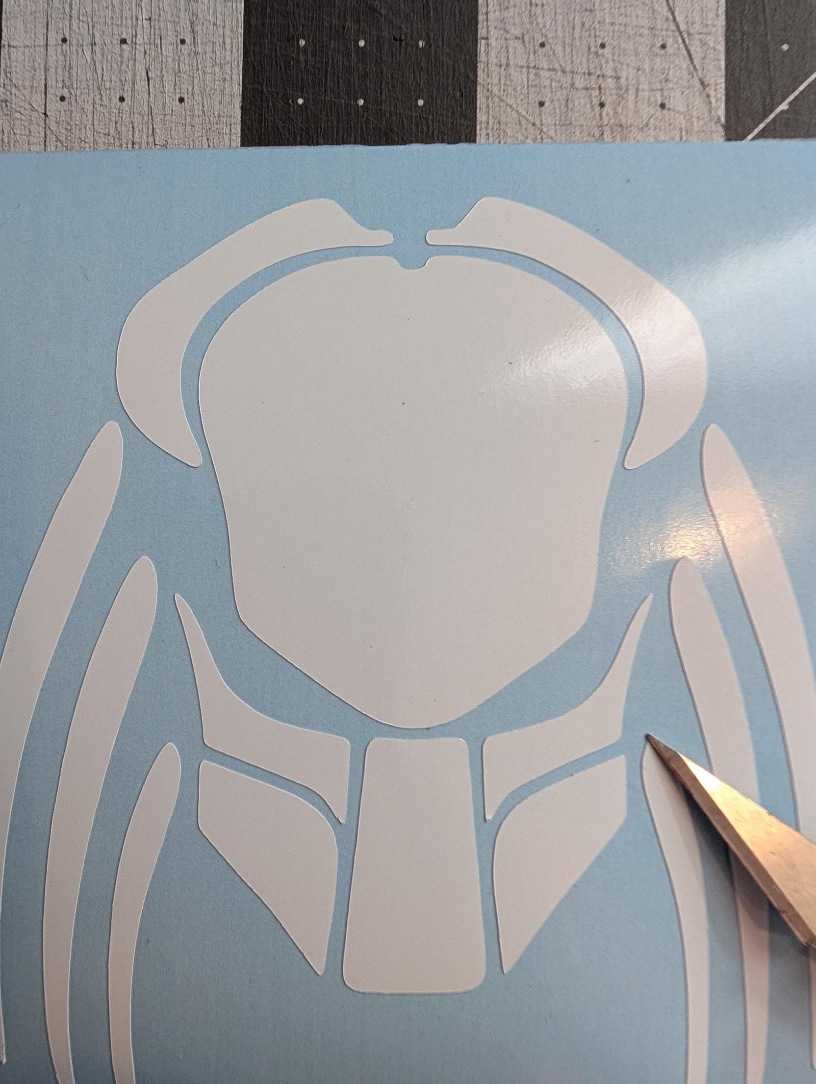 PREDATOR Mask Decal, Sticker ,Choose Color ,Choose Size, Fast Shipping ,Easy Install, Die Cut NEW as Ordered - Image 3