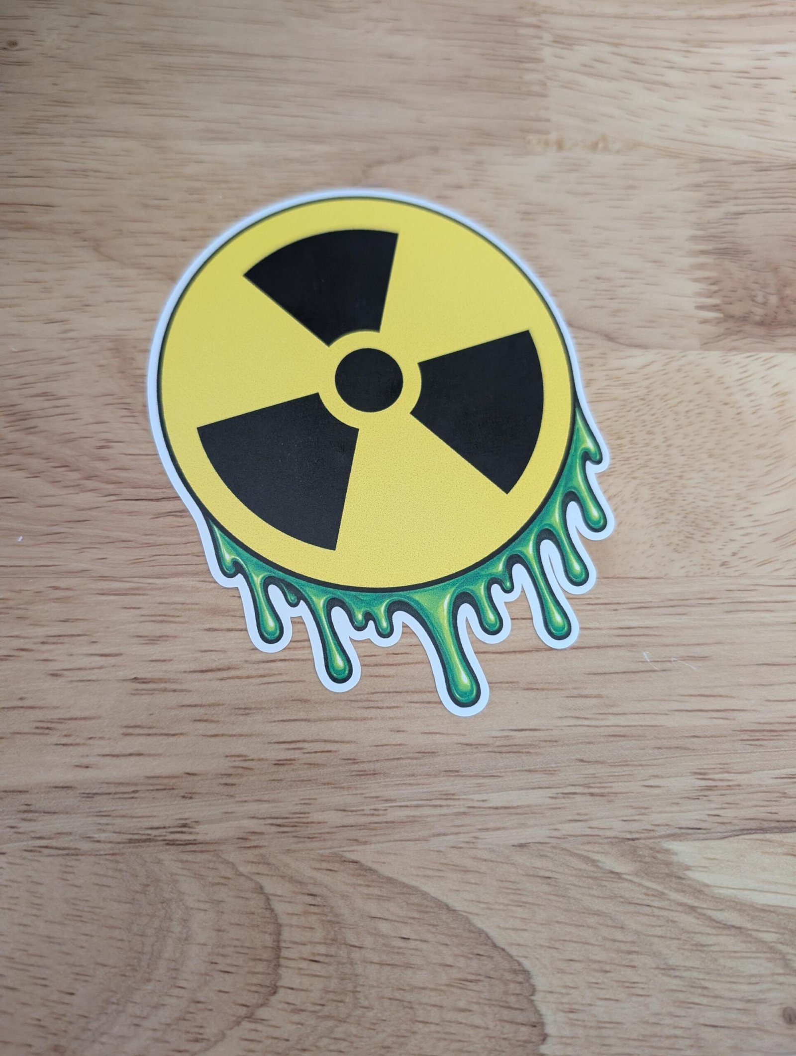 Radioactive Slime Sticker | Nuclear Symbol Decal | Toxic Goo Vinyl Sticker | Gamer Laptop Water Bottle Car Decal - Image 2